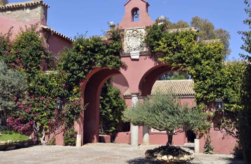 a portion of one of the courtyards at Mr. Ordas's beautiful farm