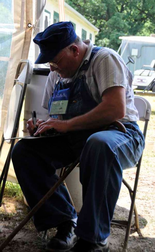 © Jennifer Singleton – Please do not copy or save without permission Harley Waller's Spider Phaeton was built by Harley Chandler (Chandler Coach Shop in Kentucky); Harley was on hand and autographed a new DVD about his shop that happens to feature the new Spider Phaeton