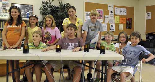 © Jennifer Singleton – Please do not copy or save without permission several of the youth in attendance gathered for an exciting "equine quiz bowl" game on Friday