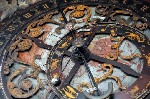 © Jennifer Singleton – Please do not copy or save without permission a portion of the fascinating and elaborate astrological clock in Münster's cathedral