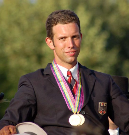 the Germany gold-medal winner in the four-in-hand division, Tobias Buecker