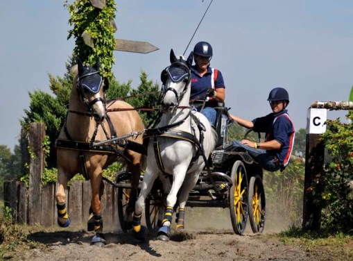 Randy Cadwell in the "hill" obstacle