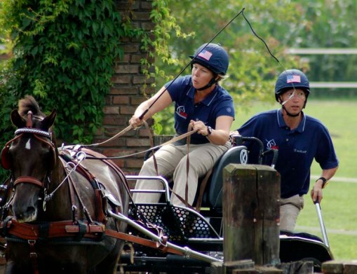 Suzy Stafford in obstacle number 4 (photo by A.J.)