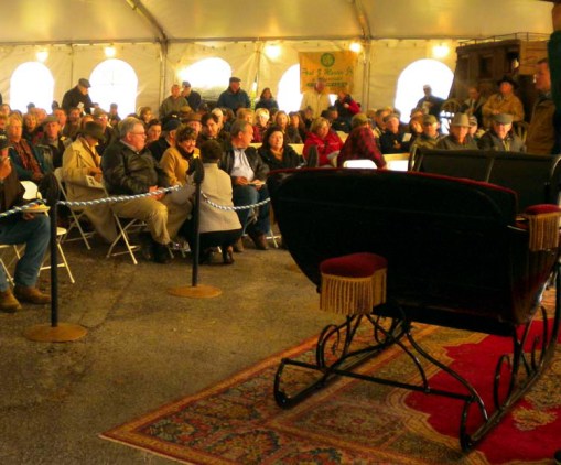 sleigh being auctioned